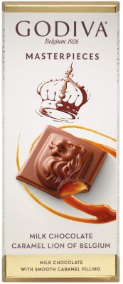 Godiva Masterpiece Caramel Milk Chocolate | Smooth, Creamy Milk Chocolate Bars(86 g)