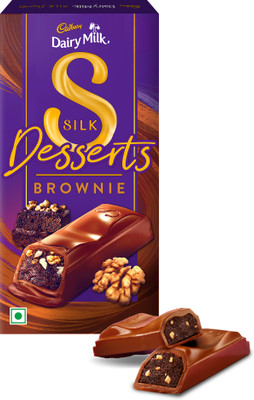Cadbury Dairy Milk Silk Desserts Brownie Chocolate Bars(70 g)