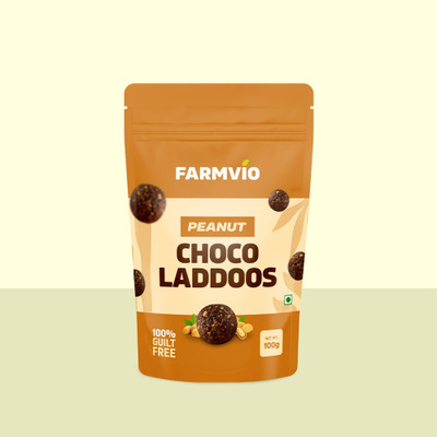 Farmvio Peanut Choco Laddoos , No Added Sugar (100 g ) Bites(100 g)
