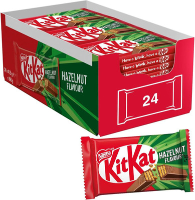 NESTLE KitKat 4 Finger Hazelnut Flavour Luxury Chocolate - Have a break, have a KitKat Bars(996 g)