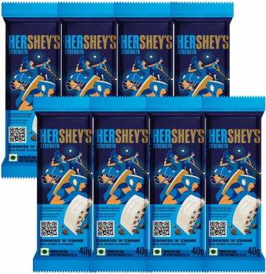 HERSHEY'S Cookies 'N' Creme Bars(8 x 38 g)