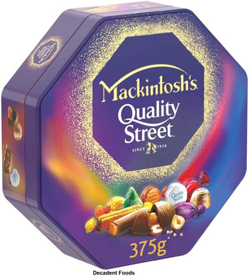 Decadent Foods Mackintosh's Quality Street Assorted Chocolates And Delicious Toffees Bars(375 g)