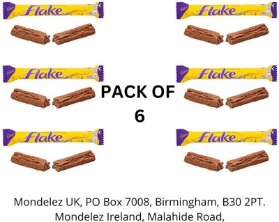 Cadbury Flake Crumbliest Milk Chocolate Lots Of Little Mini's (IMPORTED FROM UK) Bars(6 x 17.83 g)