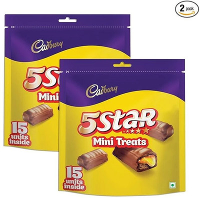 Cadbury 5 Star MINI Treats CONFECTIONERY CHOCOLATE Bars(2 x 151 g)