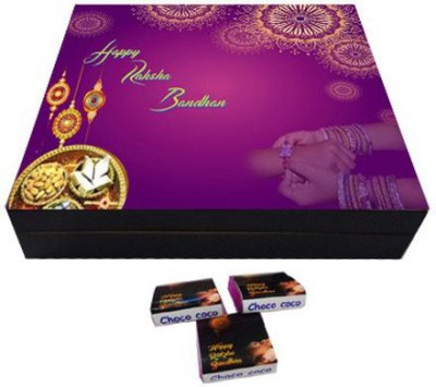 Choco coco Very Happy Raksha Bandhan Gift MDF Chocolate Box (12 Pack, 530 g) Bars(0.53 kg)