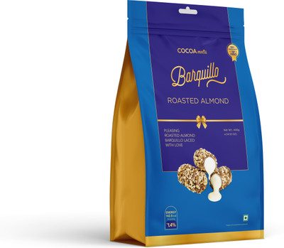 BARQUILLO Roasted Almond Premium Chocolates filled with Vanilla Flavoured Cream Truffle Bites(20 x 20 g)