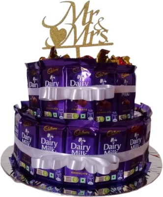 Cadbury Dairy Milk & Melody Combo & Mr & Mrs Cake Topper Bars(32 Units)