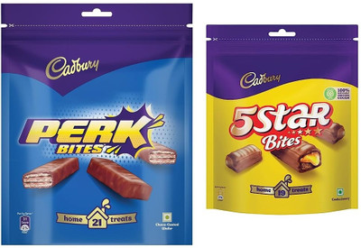 Cadbury Perk Chocolate & 5-star Chocolate Bars(2 x 164.5 g)