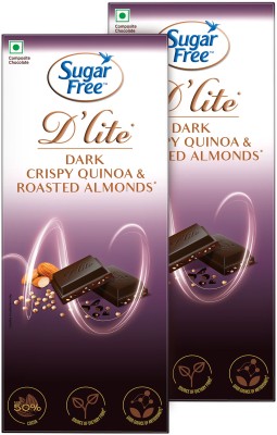 Sugarfree D'lite Quinoa & Almonds Dark Chocolate Bars(2 x 80 g)