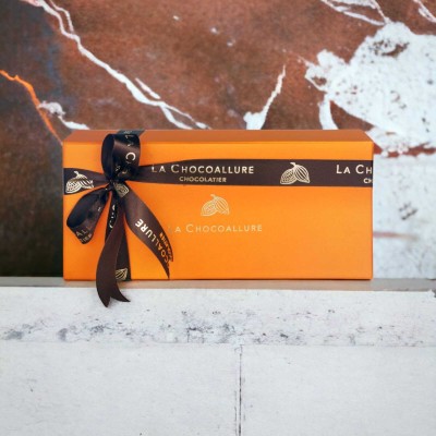 la chocoallure Treasure Chocolate Gift Box Combo Of Coffee Shots, Burnt Caramel Hazelnuts & Prunes Dragees (3 x 100gm) Fudges(3 x 100 g)