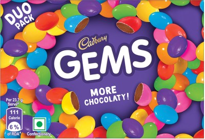 Cadbury Gems Chocolate Candy Pack Crackles(23.7 g)