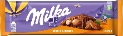 milka Almonds is a Delectable Chocolate Combines Smooth Milk Chocolate Crunchy Almonds Bars(270 g)