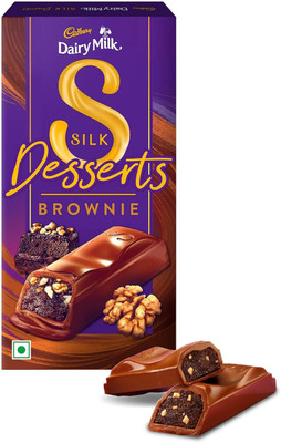 Cadbury Dairy Milk Silk Desserts Walnut Brownie Chocolate Bar Bars(70 g)