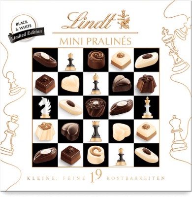 LINDT Mini Pralines Limited Edition White & Black Truffles(90 g)