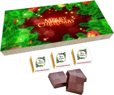 CHOCOINDIANART Lovely Merry Christmas, 18pcs Delicious Chocolate Gift, Truffles(18 Units)