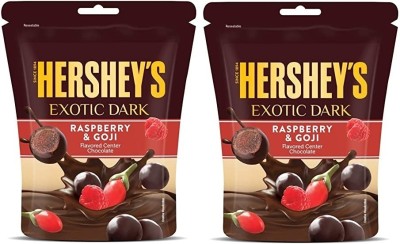 HERSHEY'S Exotic Dark Raspberry Goji Chocolate Bars(2 x 33.3 g)