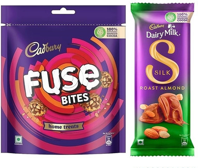 Cadbury Fuse Peanut & Silk Roast Almond Bars(2 x 1 Units)