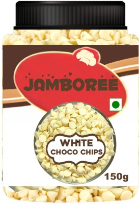 JAMBOREE White Chocolate Chips | Choco Chips | White Choco Chip Bars, Brittles, Caramels, Crackles, Fudges, Truffles, Bites(150 g)