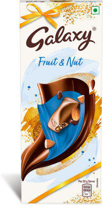 GALAXY Fruit & Nut Milk Chocolate Bar Loaded With Almonds & Raisins Bars(100 g)