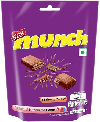 NESTLE Munch Chocolate gift pack Coated Crunchy Wafer Share Pack Bars(160.1 g)