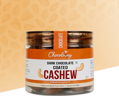 Chocoloony Dark Chocolate Coated Cashews, Rich Dark Chocolate Coated Dry Fruits, 200gm Truffles(200 g)