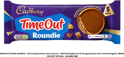 Cadbury Time Out Roundie With Thick Chocolate Covered Wafer (IMPORTED FROM UK) Bites(150 g)