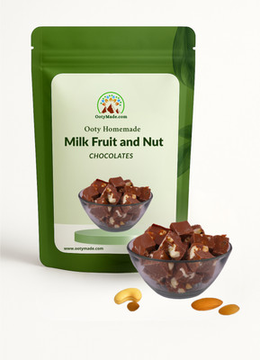 Ooty Made.Com Handmade Milk Fruit & Nut Chocolate Bar – Premium Nutty Indulgence Bars(400 g)