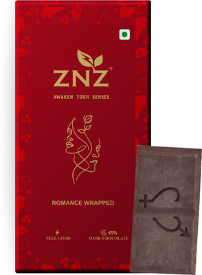 ZNZ Dark Chocolate for Couples | Mood Uplifting Chocolate for Men and Women Bars(32 g)