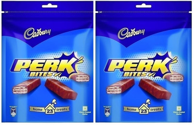 Cadbury PERK BITES 141G. GM pack of 2 Bars(2 x 141 g)