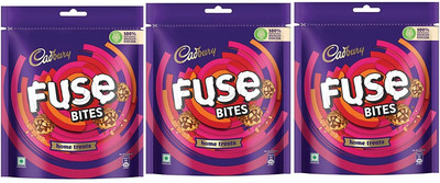 Cadbury Fuse Peanut & Caramel filled Chocolate Bars(3 x 108 g)