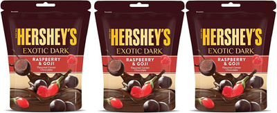 HERSHEY'S Exotic Dark Raspberry & Goji Chocolate Bars(3 x 100 g)
