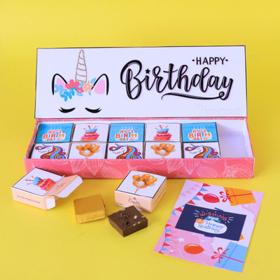 Expelite Birthday gift for a girl -12 pc happy birthday with chocolates Bars(320 g)