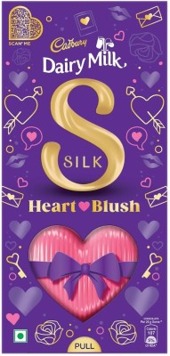 Cadbury Dairy Milk Silk Valentines Heart Blush Chocolate Bars(249 g)