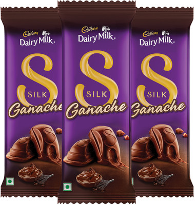 Cadbury Dairy Milk Silk Ganache Chocolate Bars(3 x 137 g)