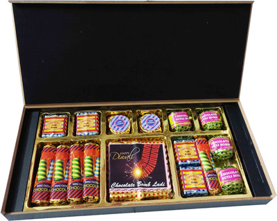 FabBites Diwali Gift Box Cracker Chocolates- Diwali Gift Cracker Chocolates for Deepawali Bars(270 g)