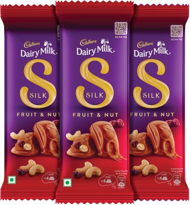 Cadbury Dairy Milk Silk Fruit and Nut Chocolate Bars(3 x 137 g)