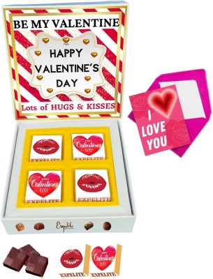 Expelite Special Gift Boyfriend On valentines 4pcs Chocolates Valentines gift Girlfriend Bars(4 Units)