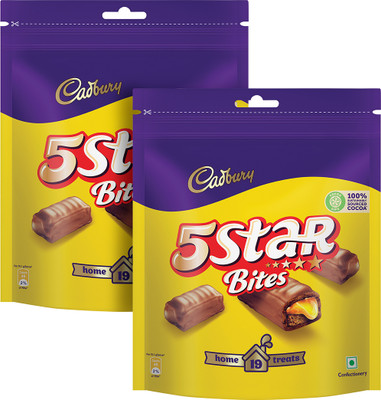 Cadbury 5 Star Chocolate Home Treat Bars(2 x 191.9 g)