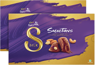 Cadbury Dairy Milk Silk Selections Assorted Chocolate Gift Pack Bars(2 x 213 g)