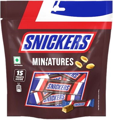 SNICKERS Miniatures Peanut Valentine's Chocolate Pack Loaded with Nougat & Caramel Bites(180 g)