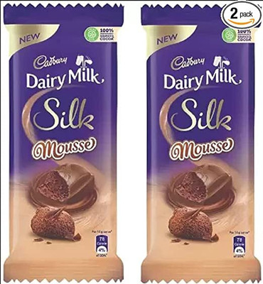 Cadbury Dairy Milk Silk Mousse Chocolate Bars(2 x 116 g)