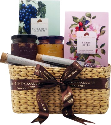 la chocoallure The Afternoon Tea Gift Hamper Basket | Best Chocolate Gift Hamper | Crackles(6 x 100 g)