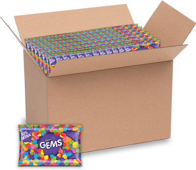 Cadbury Gems Surprise Chocolate Pouch Crackles(48 x 14.69 g)