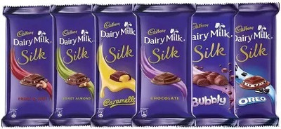 Cadbury Assorted Dairy Milk Silk, Bars(6 x 56.67 g)