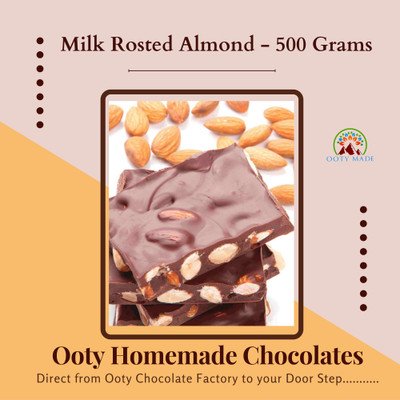 Ooty Made.Com Milk Roasted Almond Chocolates For You and Your Loved Ones Bars(500 g)