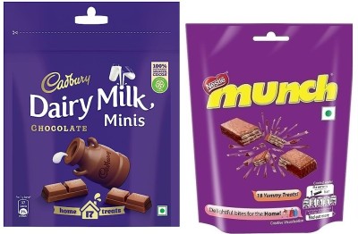 Cadbury Dairy Milk Chocolate & Munch Chocolate Bars(2 x 143 g)