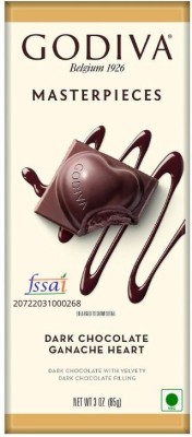 Godiva Belgium 1926 Masterpieces Dark Chocolate Ganache Heart (IMPORTED FROM BELGIUM) Bars(90 g)