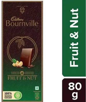 Cadbury Bournville Fruit Nut Dark Chocolate Bar Bars(80 g)
