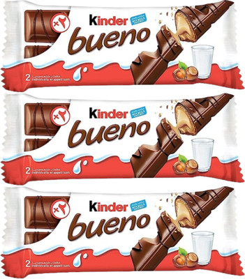 Kinder Bueno Milk Chocolate T2 Bars(3 x 43 g)