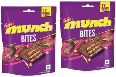NESTLE Munch Chocolate Coated Crunchy Wafer Share BAG Bars(2 x 150 g)
